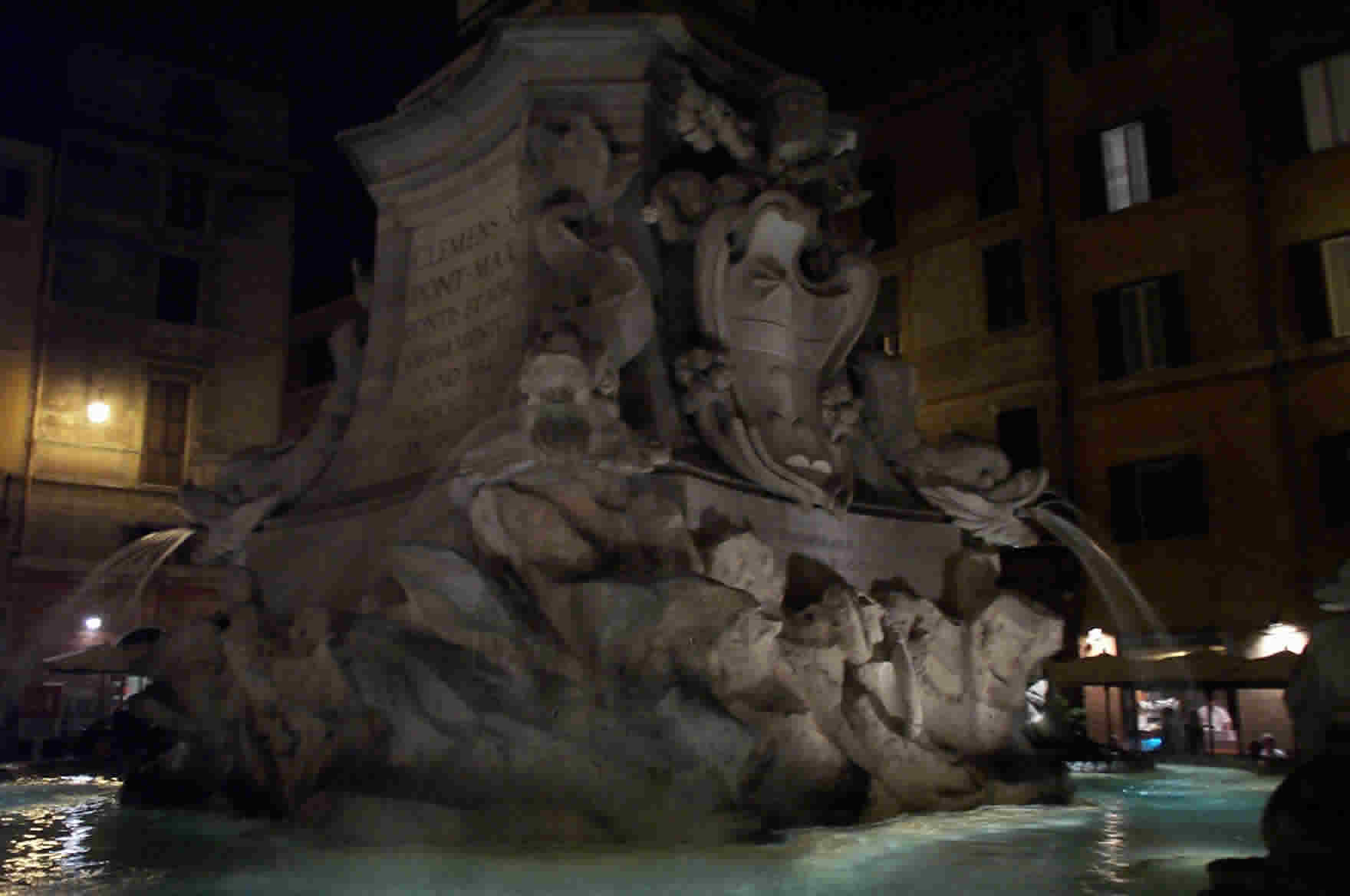 Pantheon Piazza fountain