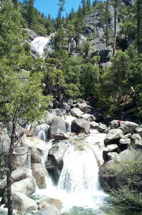 Waterfall at valley entrance