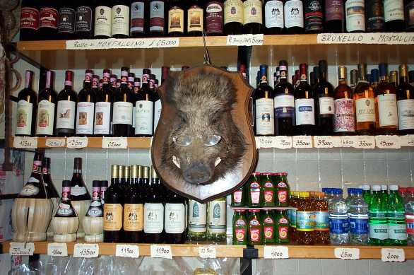 Stuffed wild boar