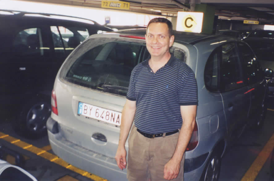 Arrival at Hertz at Rome airport