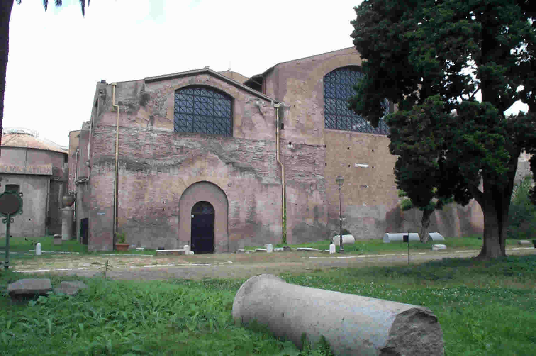 Grounds around the baths
