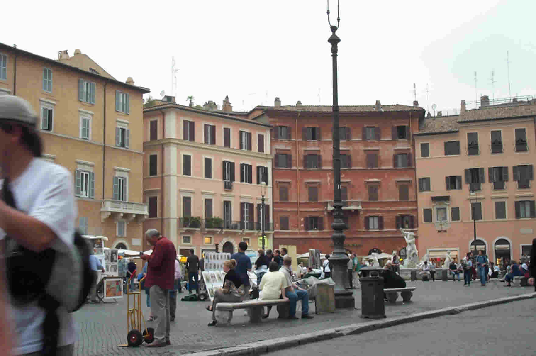 Beautiful buildings around the Piazza