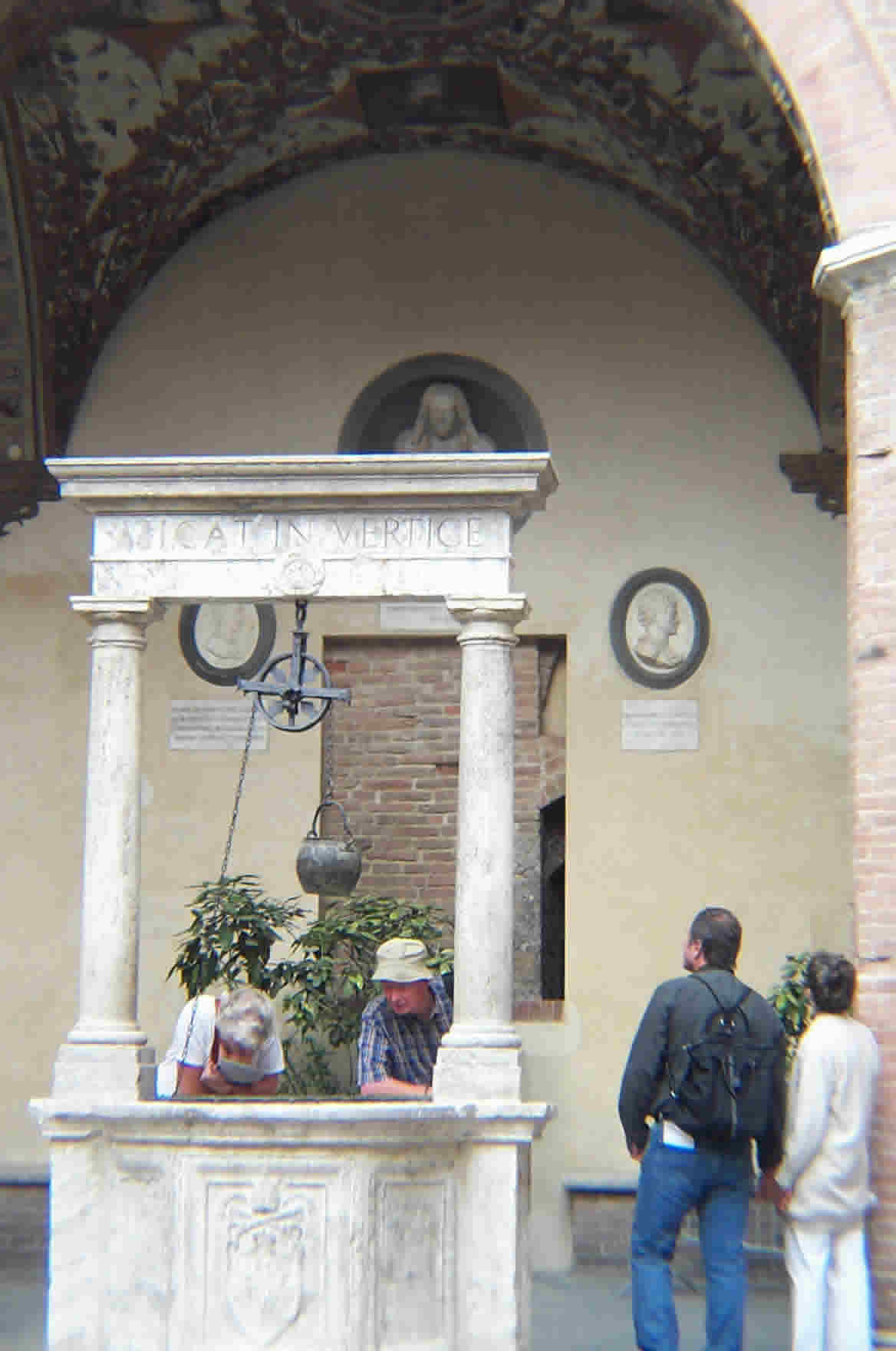 Cistern in courtyard