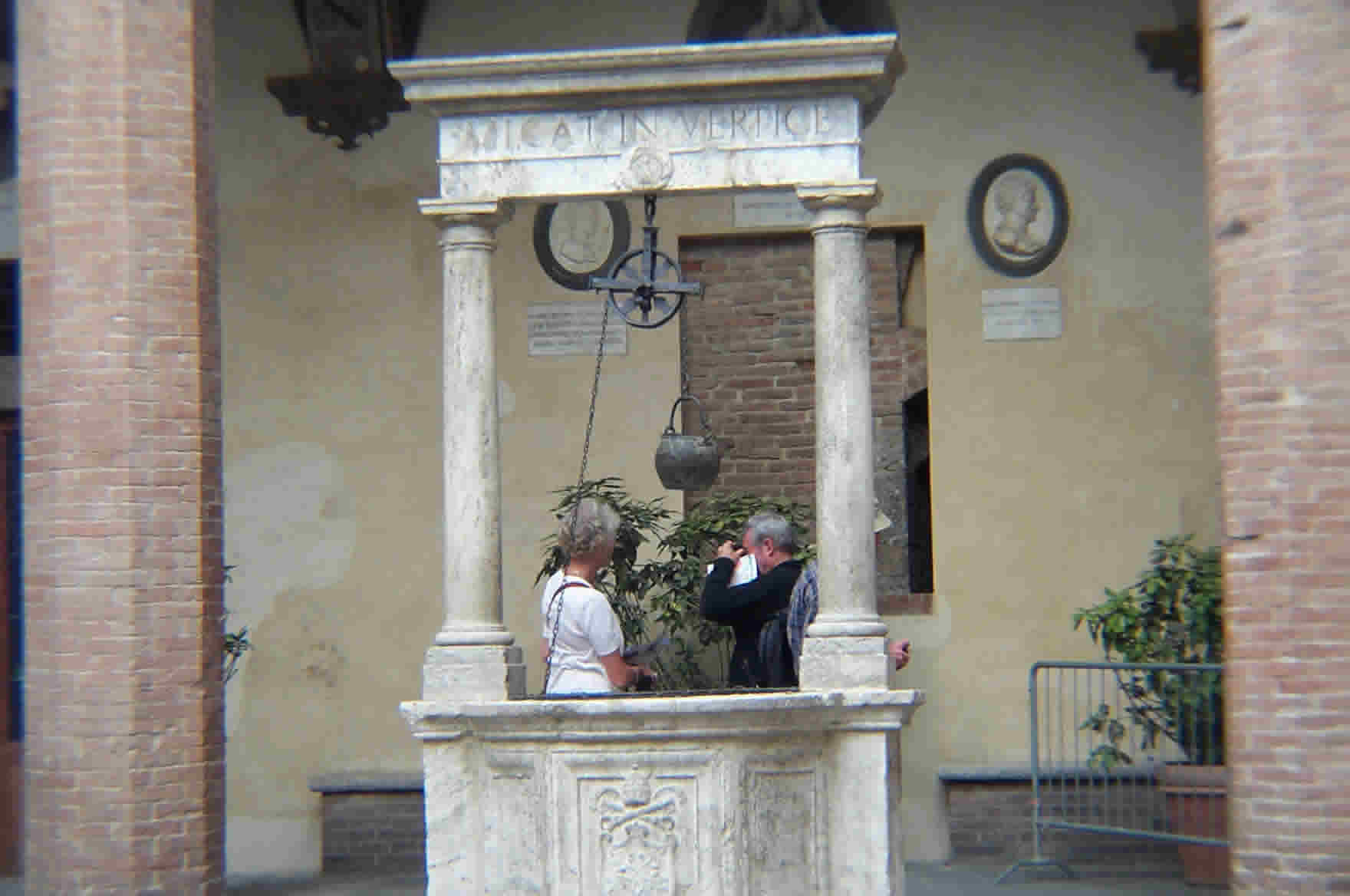 Cistern in courtyard