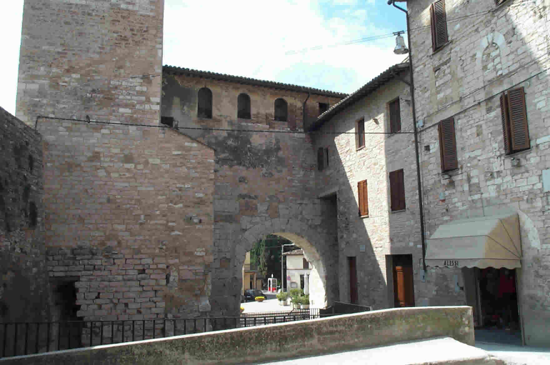 Wall behind Spello gate