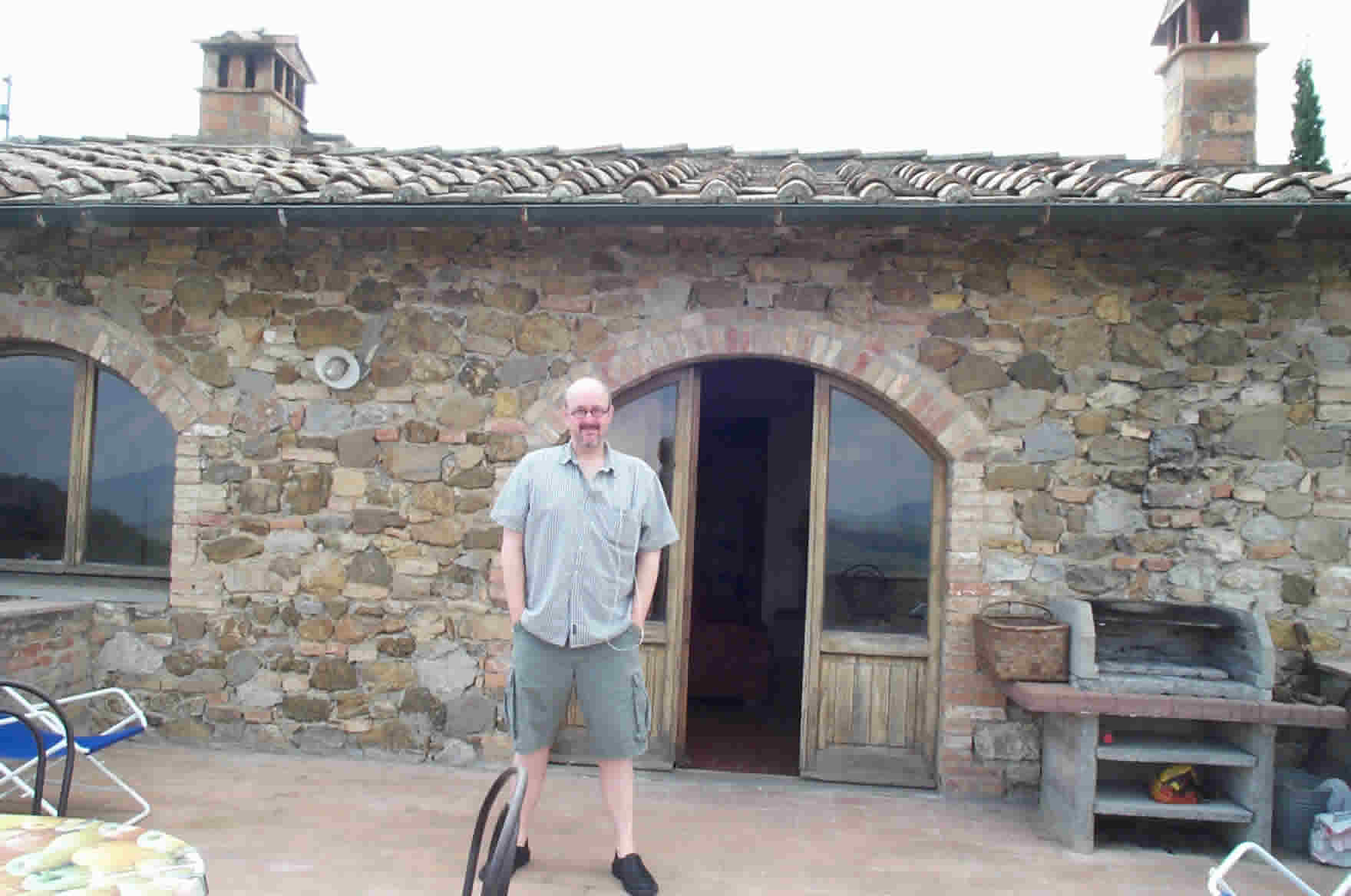 Jeff at back of house