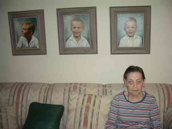 Mom on the sofa