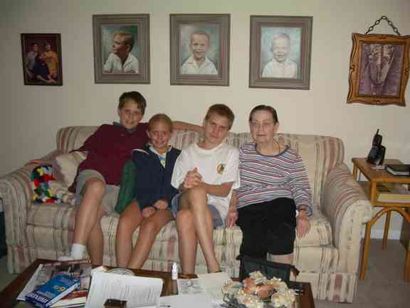 Mom, with Woody Regina and Sam