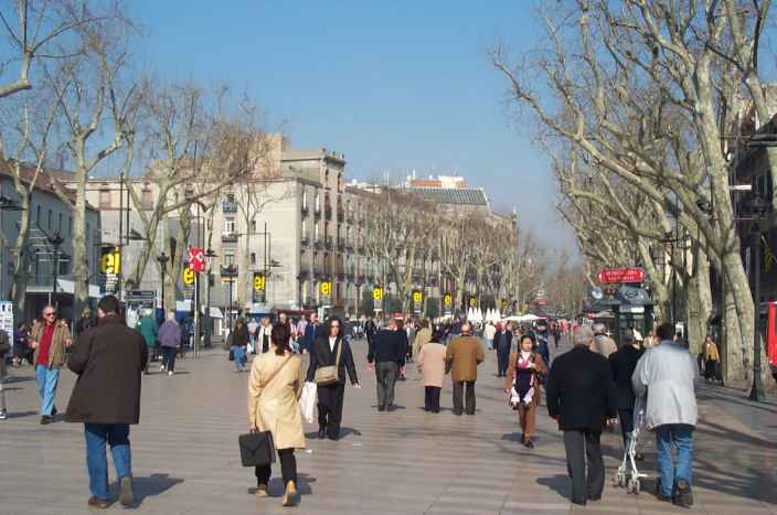 La Rambla Near Our Flat