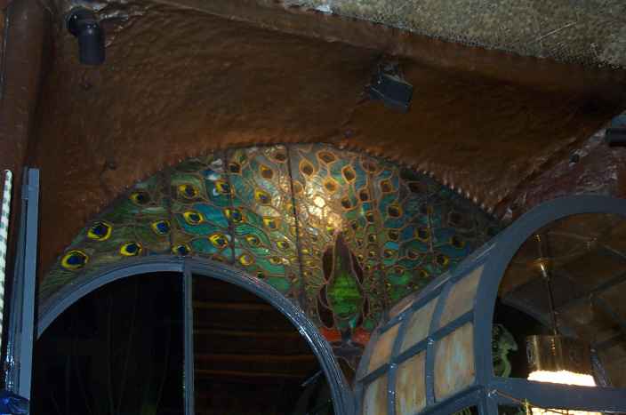 Stained Glass Window in Pastry Shop