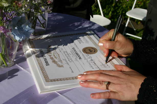 Signing the certificate